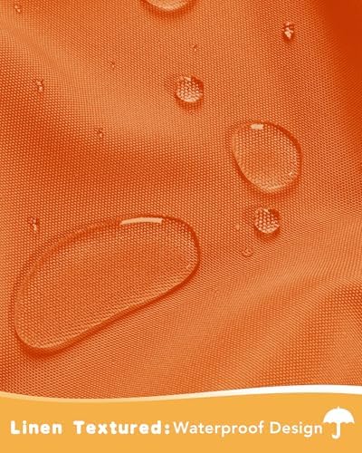 Outdoor Curtains for Patio Waterproof 4 Pcs 54x108 Inch Mecca Orange - Image 2