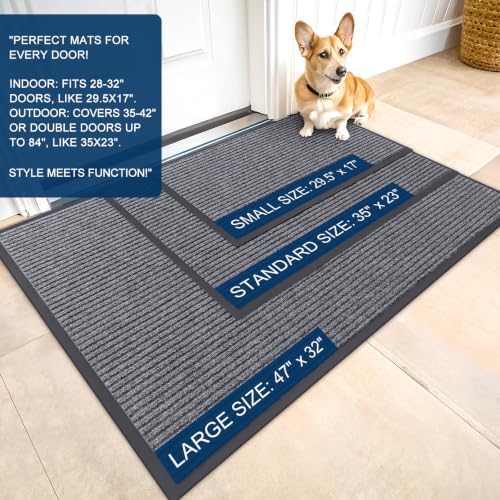 OLANLY Front Door Mat 47x32, Waterproof Heavy-Duty Indoor Outdoor Doormat - Image 2