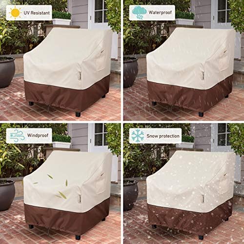 Patio Chair Cover Waterproof, 25.5"W x 32.5"D x 34"H - Image 5