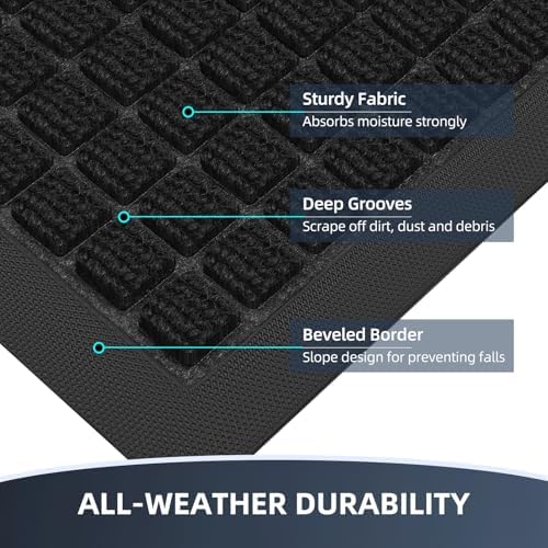 Front Door Mat Outside Entrance, Heavy Duty Doormat - Image 4