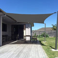 SUNNY GUARD Custom Size 7'x9' Graphite Grey Sun Shade Sail Rectangle UV Block by SUNNYGUARD