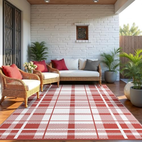 GENIMO Outdoor Rug, Waterproof Plastic Rugs - Image 3