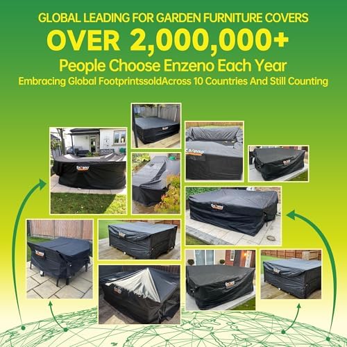 Enzeno Patio Furniture Cover Outdoor Waterproof 49" L x 49" W x 28" H - Image 6