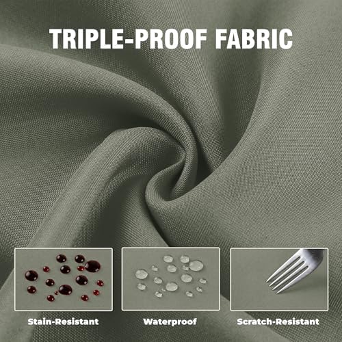 Set of 6 Outdoor Curtains for Patio Waterproof, Breathable Grommet Panels for - Image 6