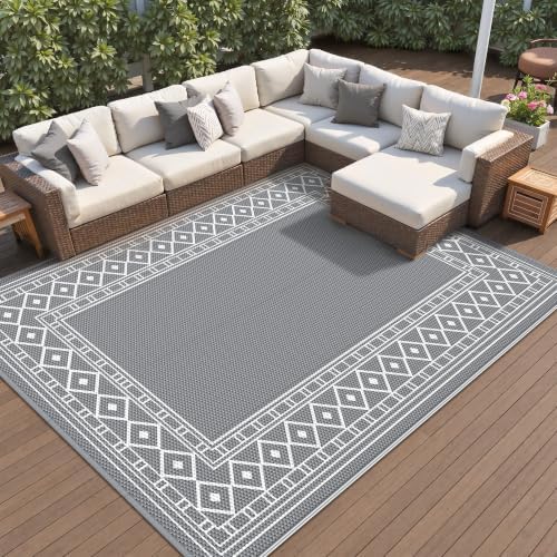 GENIMO Outdoor Rug, Waterproof Plastic Rugs by GENIMO
