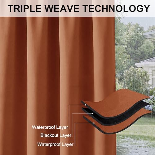 RYB HOME 2 Panels Outdoor Curtains - Image 6