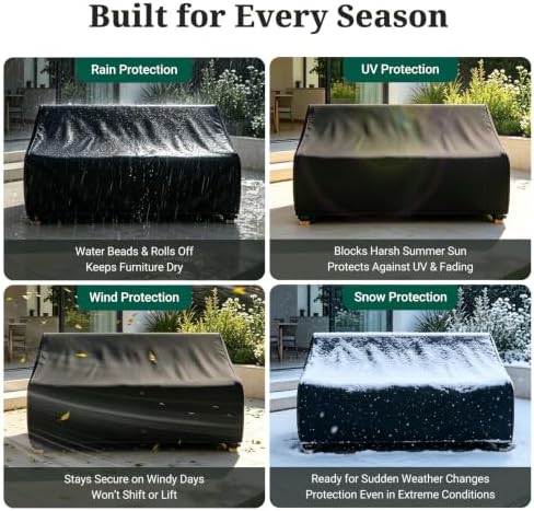 MR.COVER 4-Seater Outdoor Couch Cover Waterproof, Patio Furniture Cover - Image 5
