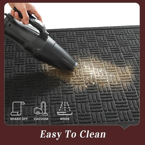 Mibao Front Door Mat Outside Entrance, Heavy Duty Welcome Mat, Stain and Fade - Image 3