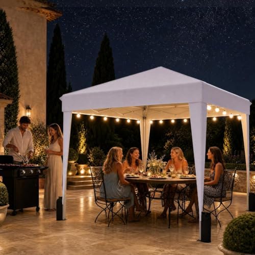 10x10 Pop Up Canopy Tent with Sidewall, Commercial - Image 2