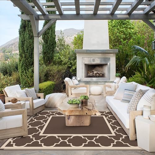 GENIMO Outdoor Rug, Waterproof Plastic Rugs - Image 5