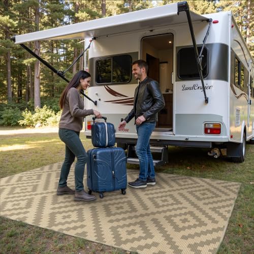 GENIMO Outdoor Rug, Waterproof Plastic Rugs - Image 3