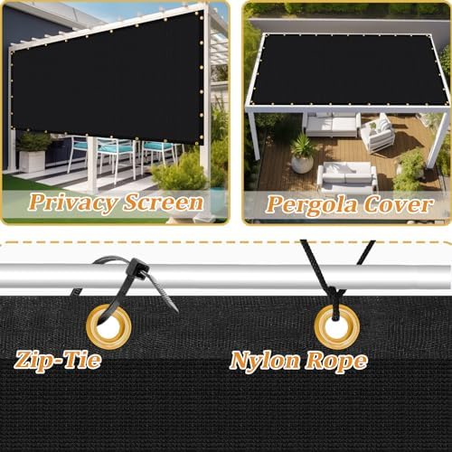 Shade&Beyond Customized Size 5' X 15' Shade Cloth - Image 4