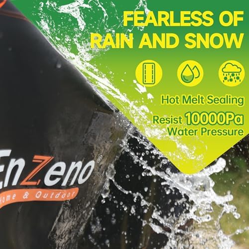Enzeno Patio Furniture Cover Outdoor Waterproof 71" L x 71" W x 35" H - Image 2