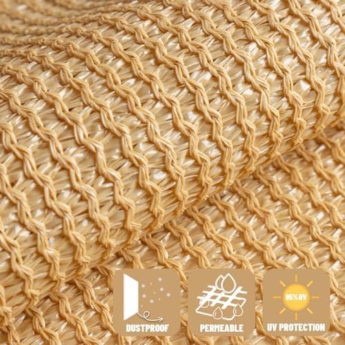 SUNNY GUARD 6' x 44' Privacy Fence Screen, Heavy Duty HDPE Mesh - Image 2