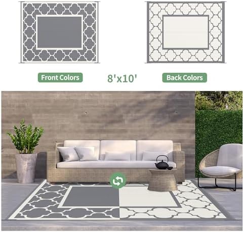GENIMO Outdoor Rug, Waterproof Plastic Rugs - Image 4