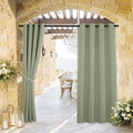 RYB HOME Outdoor Curtains for Patio Deck, Waterproof & Block Sunlight by RYBHOME