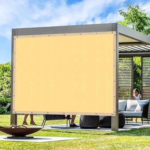 Artpuch Outdoor Pergola Shade Cover 5x12 FT Sun Shade Cloth by Artpuch