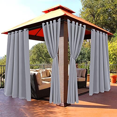 BONZER Outdoor Curtains for Patio Waterproof Light Blocking Privacy by Bonzer
