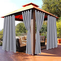 BONZER Outdoor Curtains for Patio Waterproof Light Blocking Privacy by Bonzer