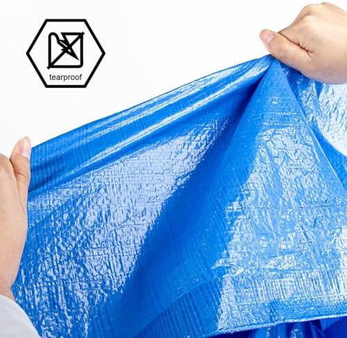 CARTMAN 12x40Ft Multipurpose Waterproof Poly Tarp Cover 5 Mil - Image 5
