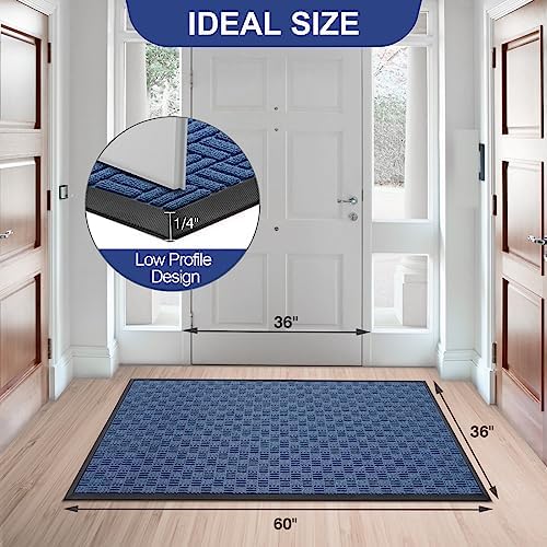 Mibao Front Door Mat Outdoor Entrance, 61.5" x 36" Heavy Duty Welcome Mat - Image 2