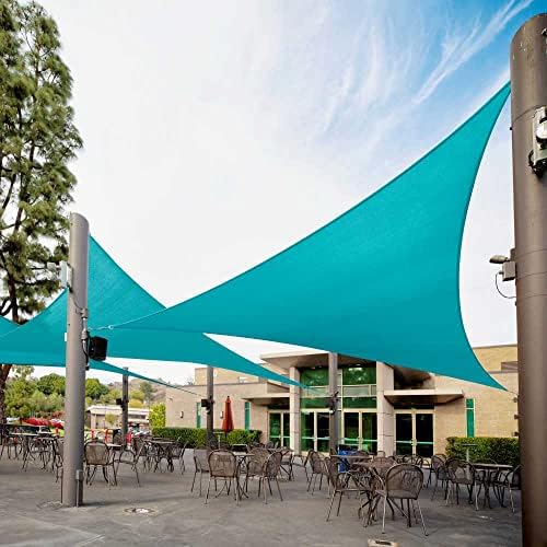 Royal Shade 17' x 17' x 17' Turquoise Triangle Sun Shade Sail by RoyalShade