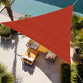 Shade&Beyond 11'X15'X18.6' Sun Shade Sail Rust Red Triangle by ShadeBeyond