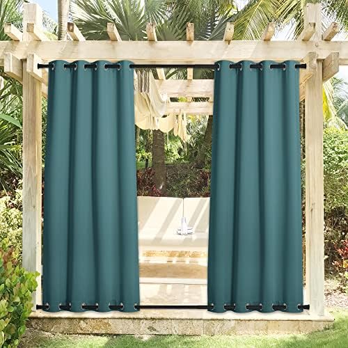 NICETOWN 2 Panels Outdoor Patio Curtains Extra Long Drapes 108 L by NICETOWN