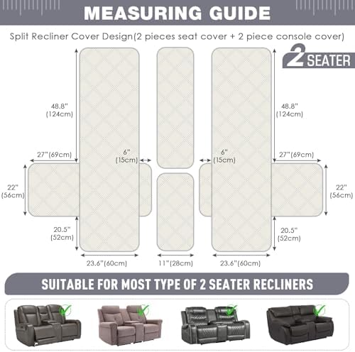 TAOCOCO Waterproof Loveseat Recliner Cover - Image 4