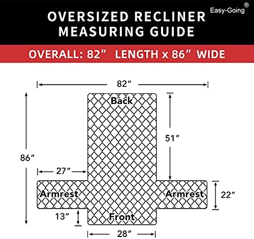 Easy-Going Reversible Couch Cover, Oversized Recliner - Image 6