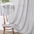 MYSKY HOME Grey Curtains 84 Inch Length, Living Room Curtains & Drapes Boho by MYSKYHOME