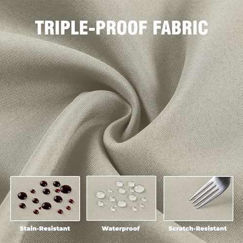 Set of 6 Outdoor Curtains for Patio Waterproof, Breathable Grommet Panels for - Image 6