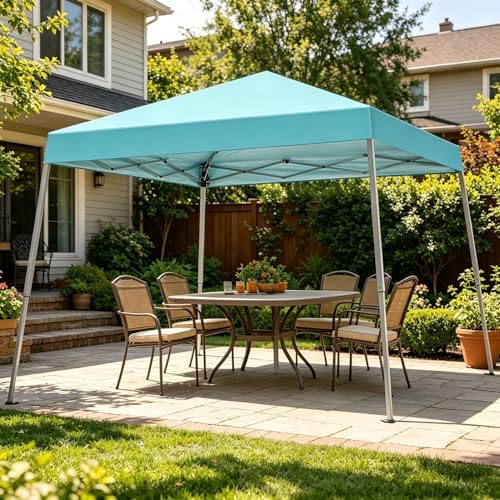 10x10 Slant Leg Pop Up Canopy Tent, Portable Outdoor Shelter - Image 7