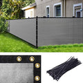 Amgo 6' x 19' Grey Fence Privacy Screen, 90% Blockage by Amgo