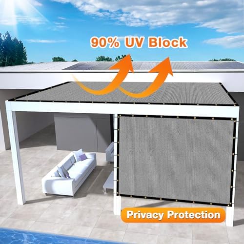 Artpuch Outdoor Pergola Shade Cover 5x19 FT Sun Shade Cloth - Image 3