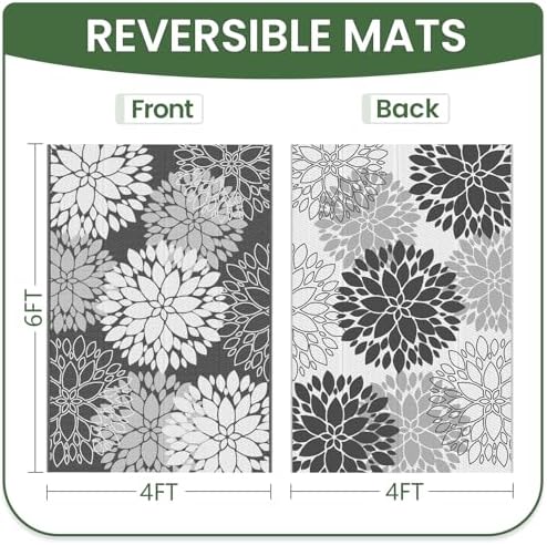 LuxStep Outdoor Rug Outdoor Plastic Straw Rug Patio Mat Large Area Rug Outdoor - Image 2