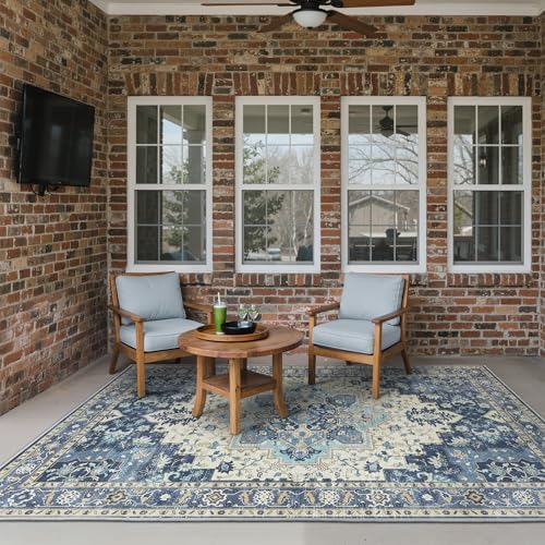 GENIMO 5x8 Outdoor Rug, Washable - Image 3