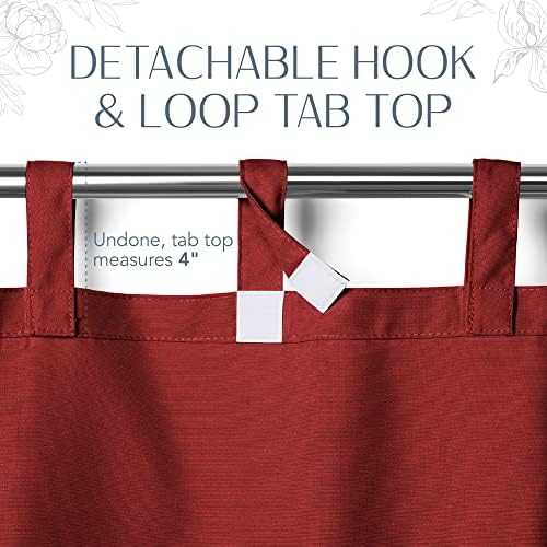Elrene Home Fashions Matine Weatherproof Tab-Top Indoor/Outdoor Solid Color - Image 5