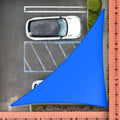 Royal Shade 19' x 20' x 27.6' Blue Triangle Sun Shade Sail by RoyalShade