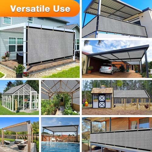 Artpuch Outdoor Pergola Shade Cover 9x22 FT Sun Shade Cloth - Image 6