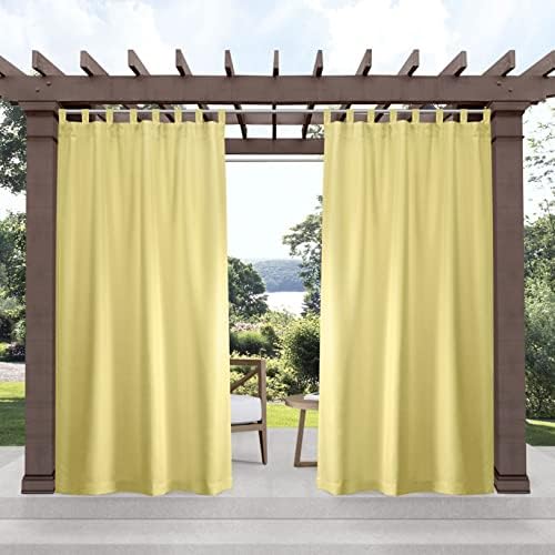 Exclusive Home Cabana Solid Indoor/Outdoor Light Filtering Hook-and-Loop Tab by TOWNCOUNTRYTERRA