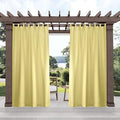 Exclusive Home Cabana Solid Indoor/Outdoor Light Filtering Hook-and-Loop Tab by TOWNCOUNTRYTERRA