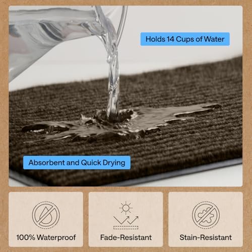 GORILLA GRIP Traffic Guard Indoor Outdoor Heavy Duty Door Mat, 72x48 Brown - Image 5
