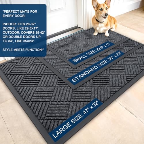 OLANLY Front Door Mat Outside Entrance 47x23, Waterproof Heavy-Duty Doormat - Image 2
