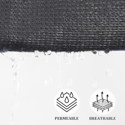 Shade&Beyond 11'X14'X17.8' Sun Shade Sail Dark Grey Triangle - Image 3