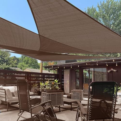 LOVE STORY Custom Size 15' x 15' x 21.2' Sun Shade Sail by LOVESTORY