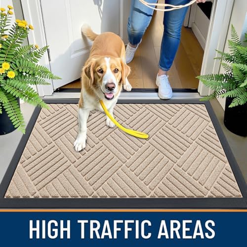 OLANLY Front Door Mat Outside Entrance 35x23, Waterproof Heavy-Duty Doormat - Image 6