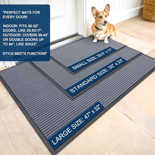 OLANLY Front Door Mat 59x23, Waterproof Heavy-Duty Indoor Outdoor Doormat - Image 2
