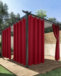 HolidayIdeas Red Outdoor Curtains by HolidayIdeas