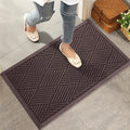 HIYARD Sturdy Front Door Mat, Absorbent Muddy Dirt Resist Welcome Door Mats by HIYARD
